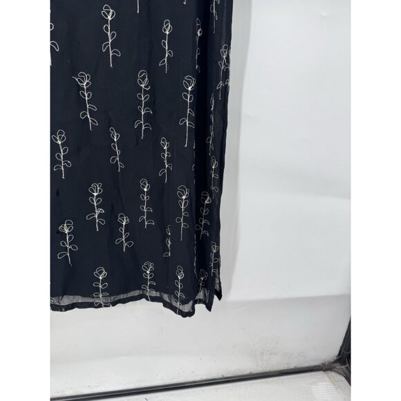 VTG David Dart Midi Dress Women XS Black Whimsygoth Dark Romance Vampire Witchy - Picture 8 of 8